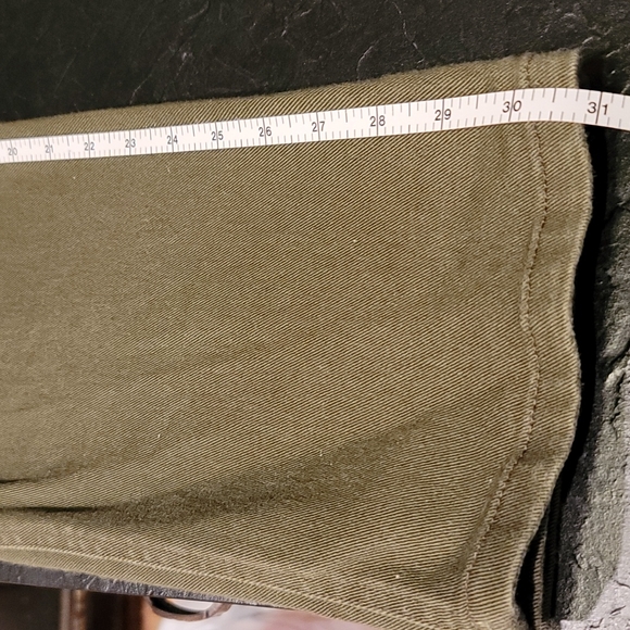 Bill Blass Dk Olive jeans sz10 str leg womens w stretch vintage - Picture 5 of 11
